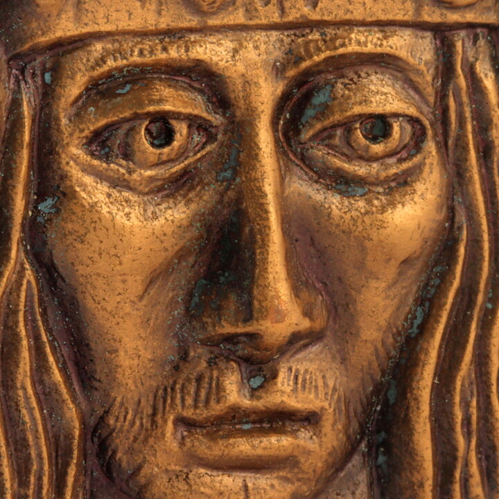 Erik Höglund (1976) Bronze Medallion with King Motif (Erik den Helige) 4 cm  [Sample Images]
