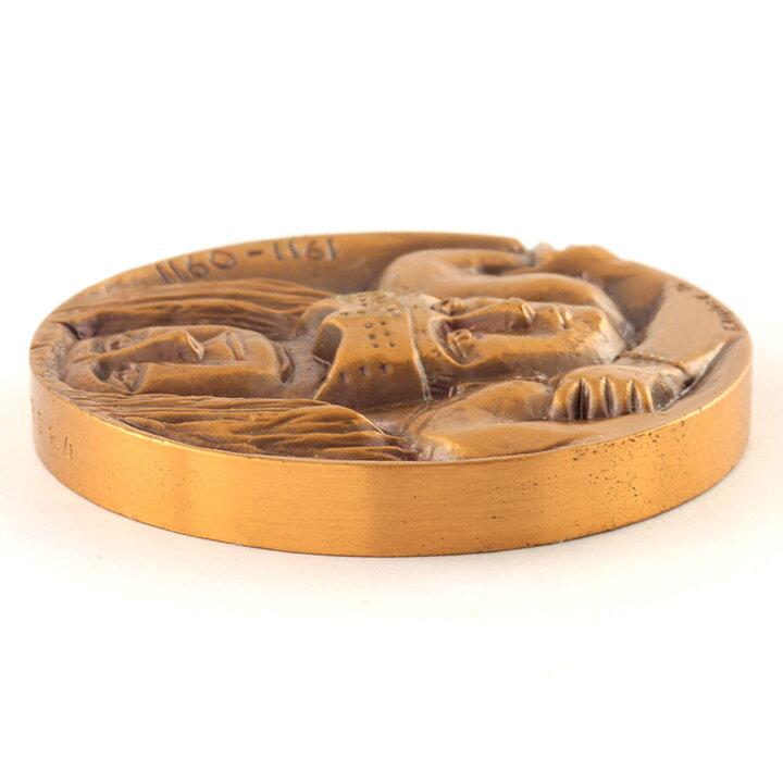 Erik Höglund (1976) Bronze Medallion with King Motif (Magnus Henriksson) 4 cm  [Sample Images]