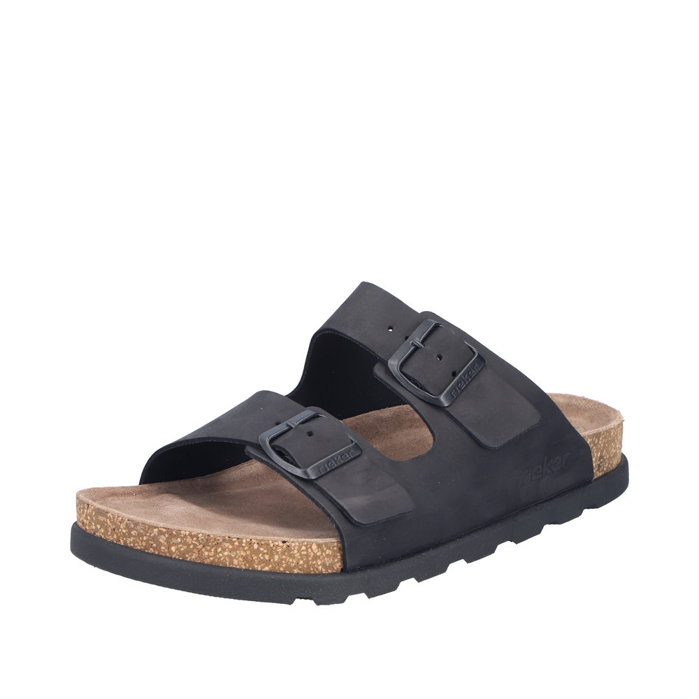 Rieker Biosandal Herr Svart