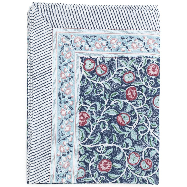 Bomullsduk Apple Blue