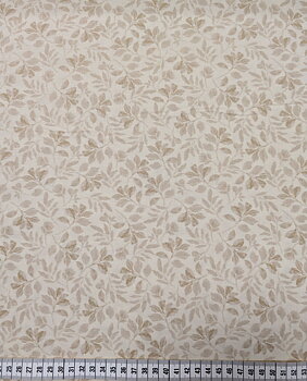 Scarlet Dreams - Beth Grove Tonal Leaves - Cream