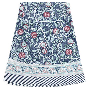 Rund bomullsduk Apple Blue