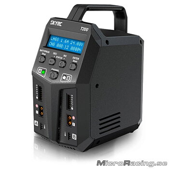 SKYRC - Charger T200, 240VAC/12VDC 12A 2x100W