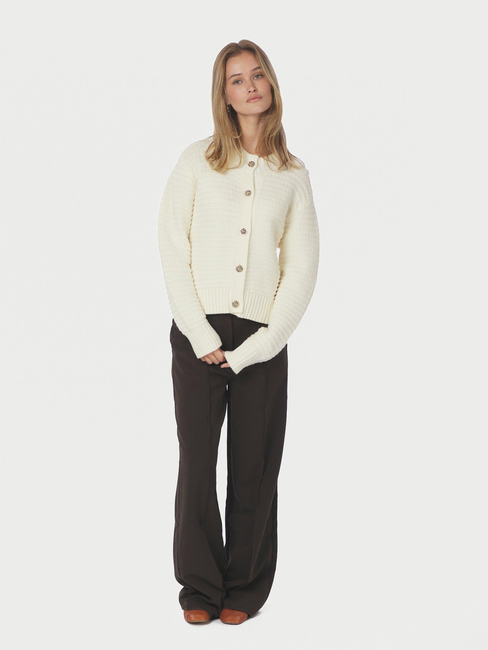 Kamilli Knit Cardigan Creme - 5