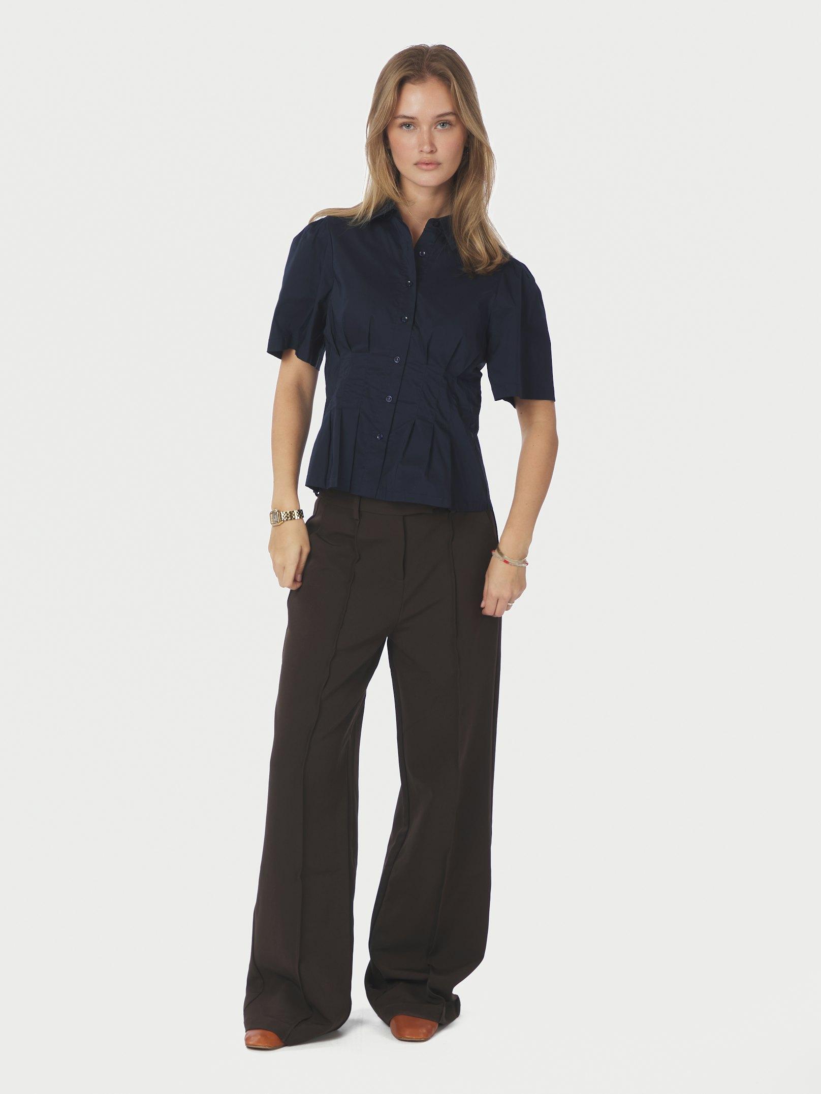 Balara Poplin Shirt Navy - 5