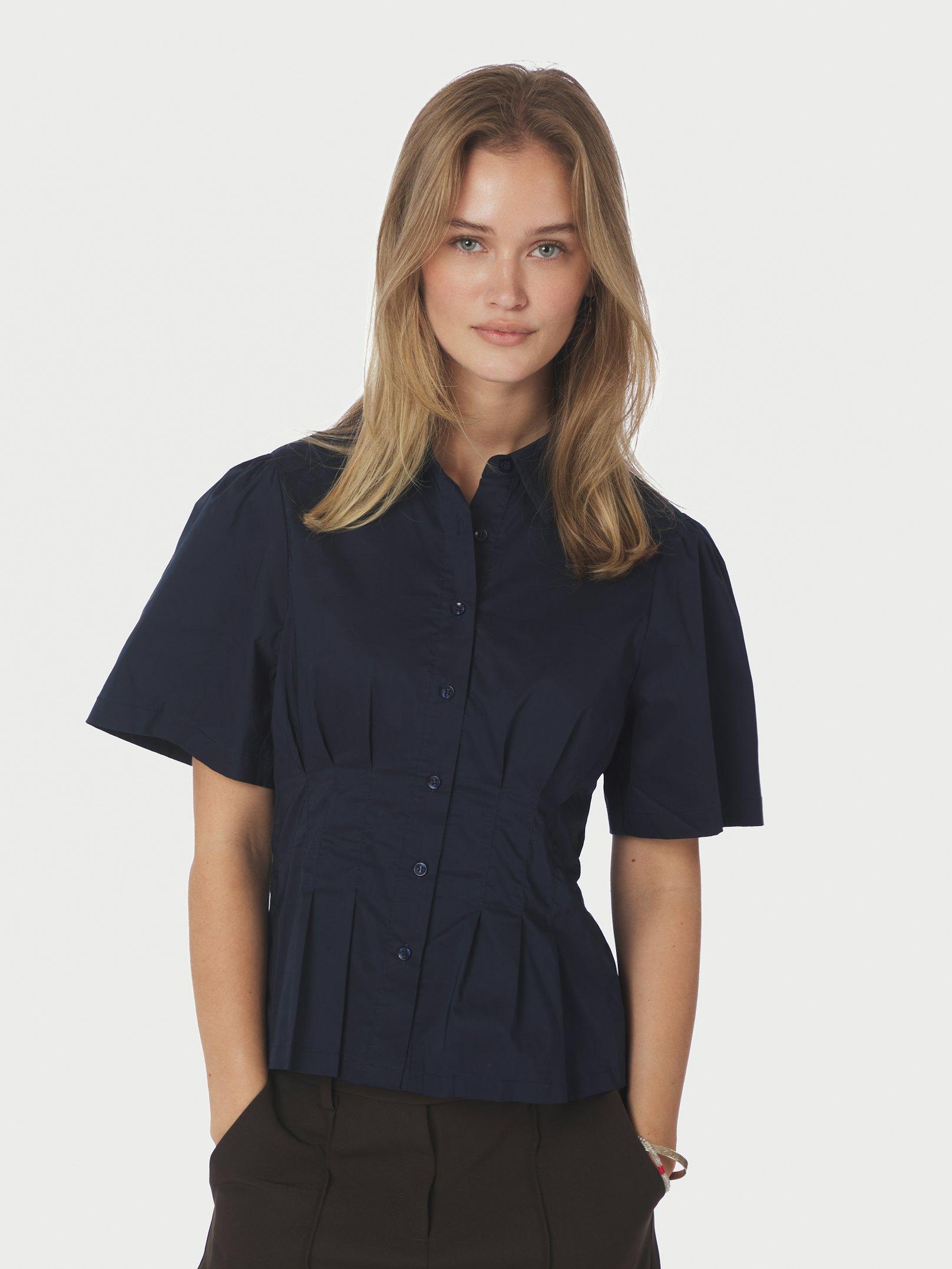 Balara Poplin Shirt Navy - 3