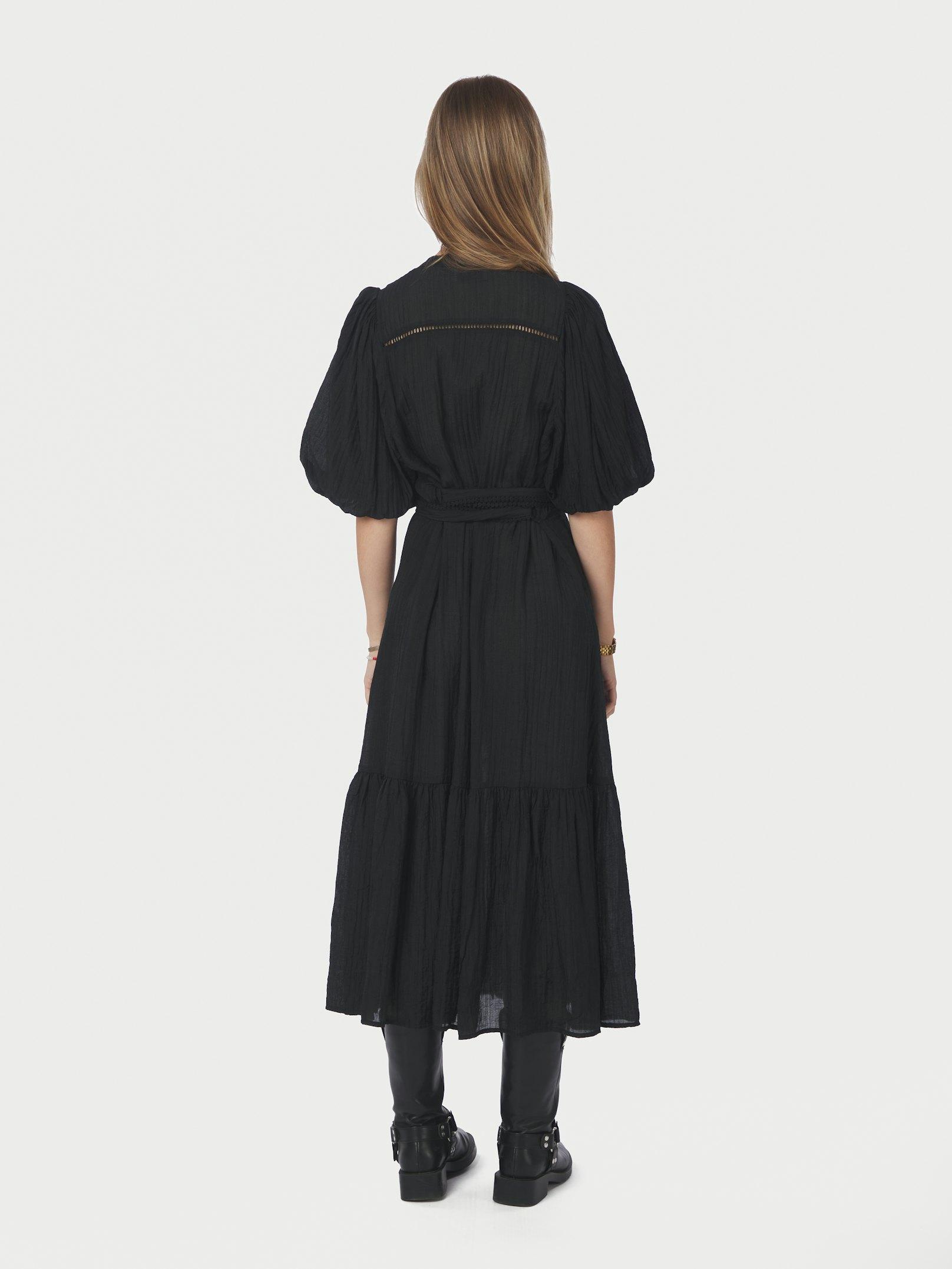Margarita Crepe Dress Black - 4
