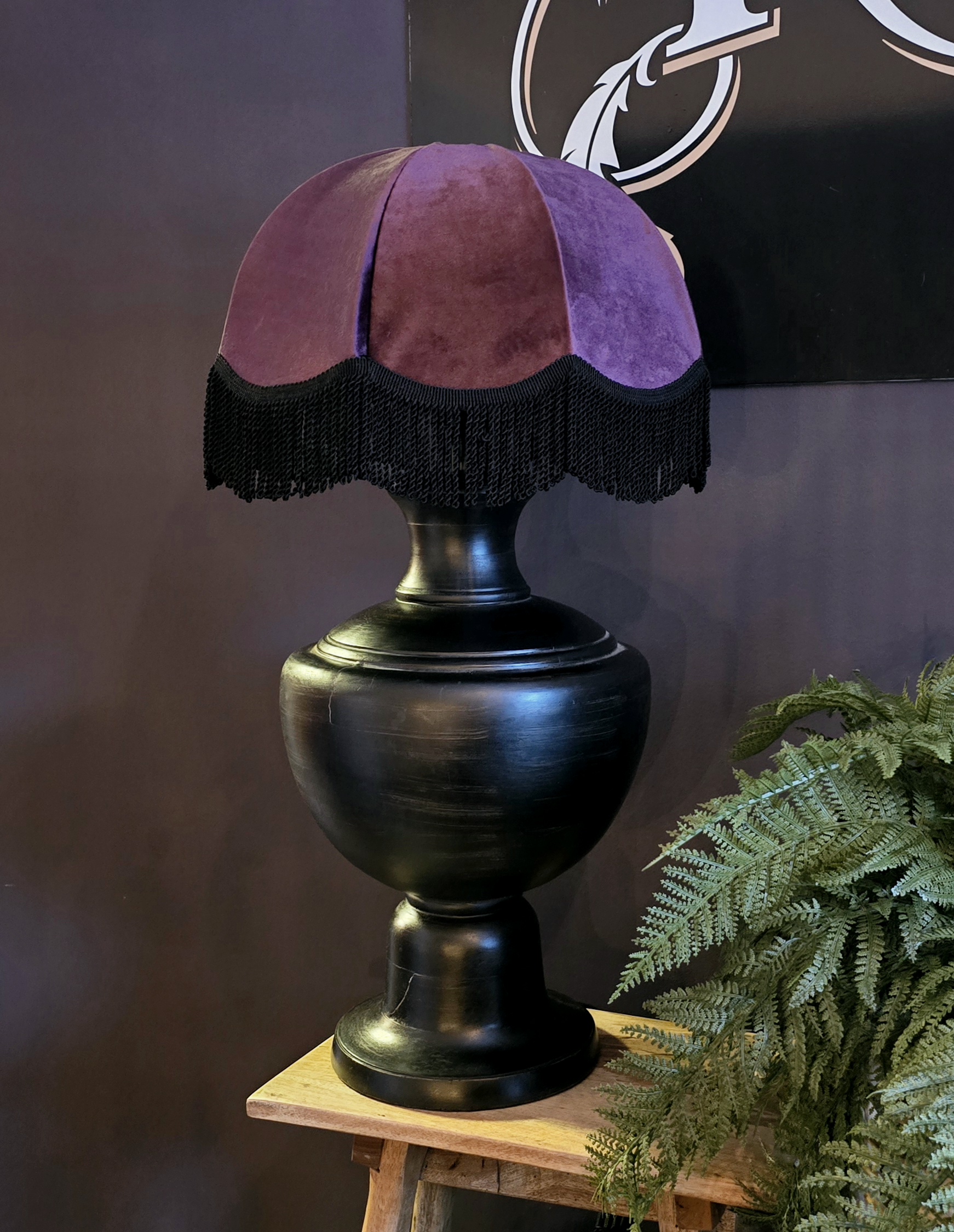 Lampfot - Sculptural Black