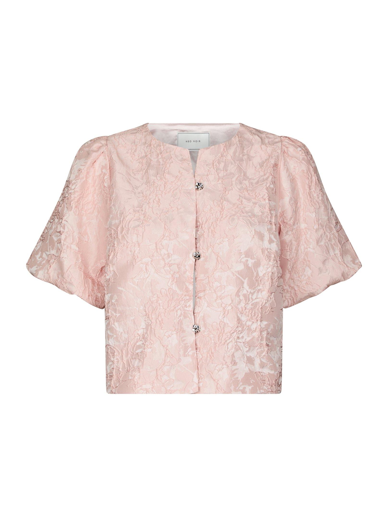 Aisa Soft Brocade Blouse Light pink