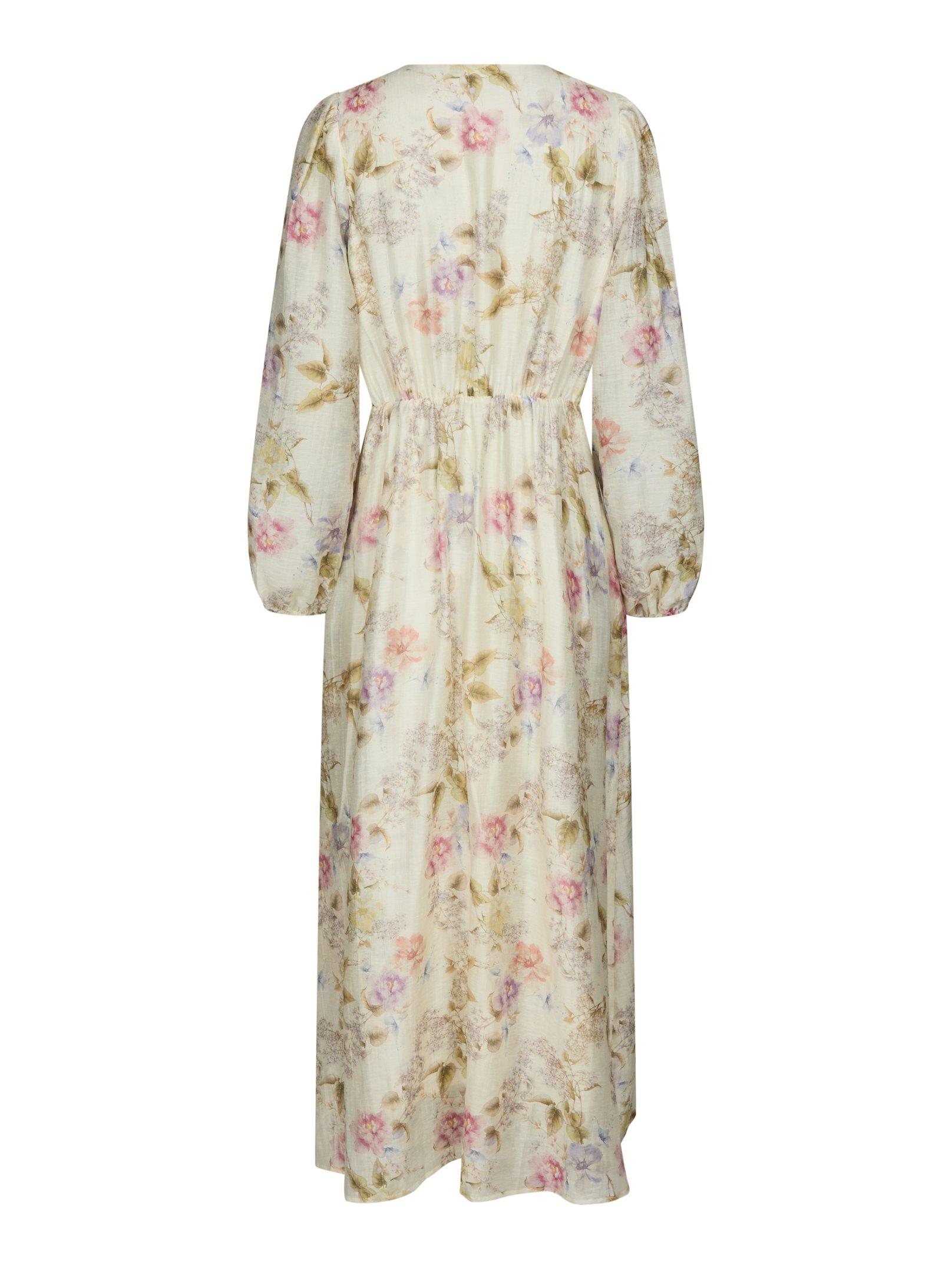 Silfi Vintage Flower Dress Off White - 2
