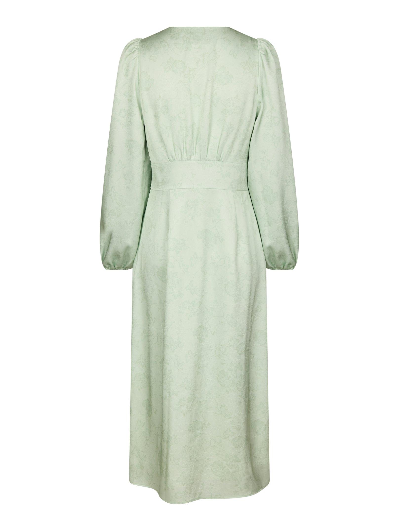 Alto Pattern Sateen Dress Light Green - 2