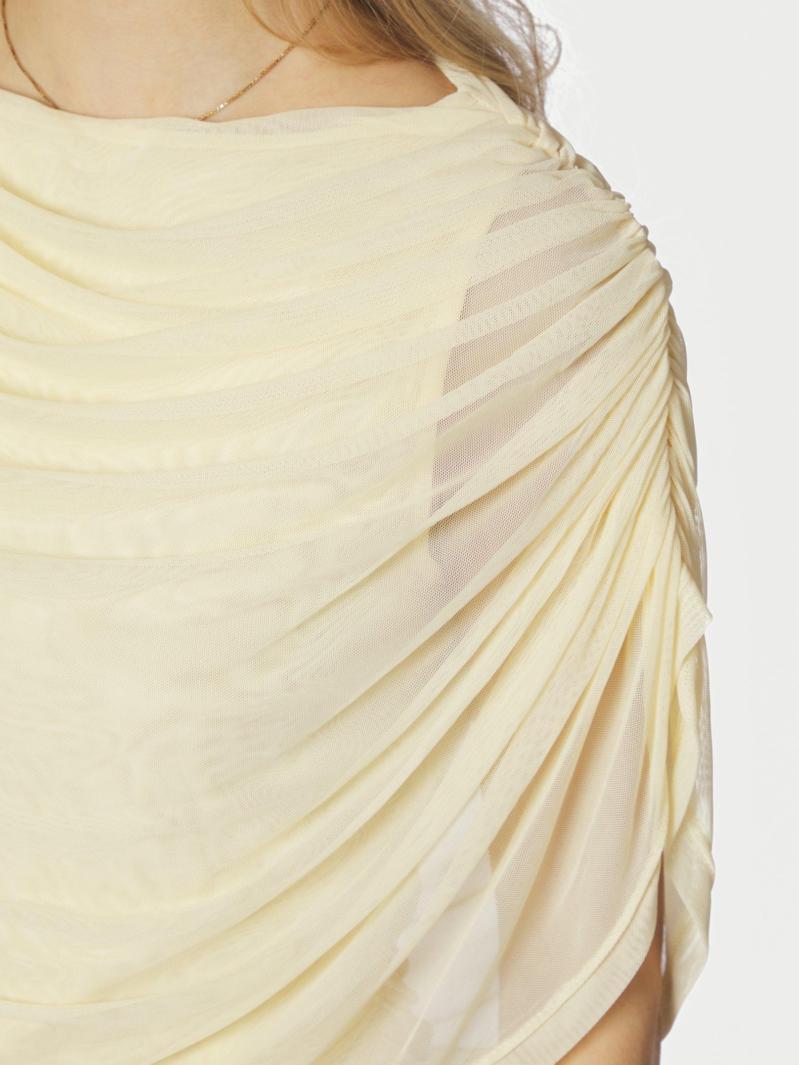 Cottuna Drapy Mesh Top Light Yellow - 6