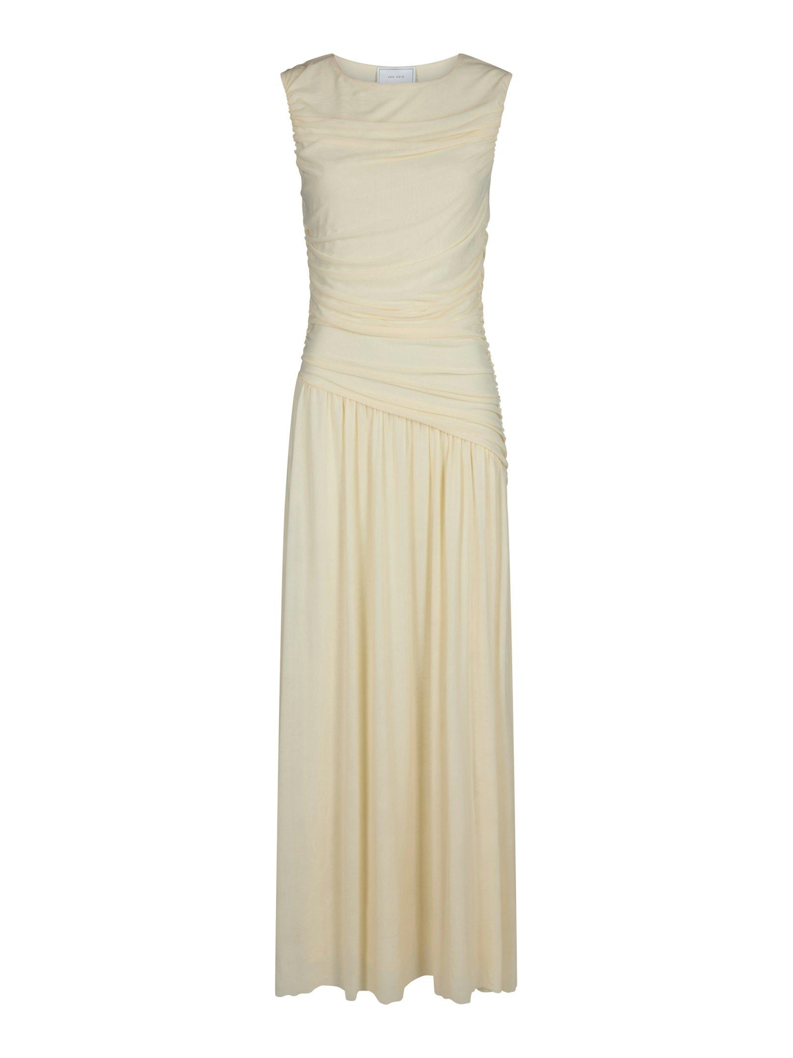 Cludine Mesh Dress Light Yellow