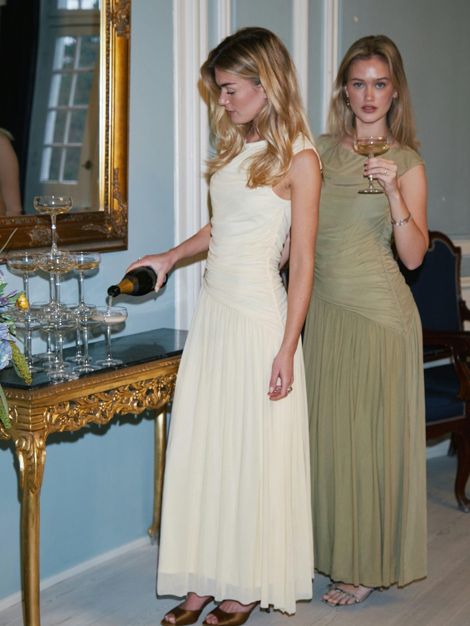 Cludine Mesh Dress Light Yellow - 7