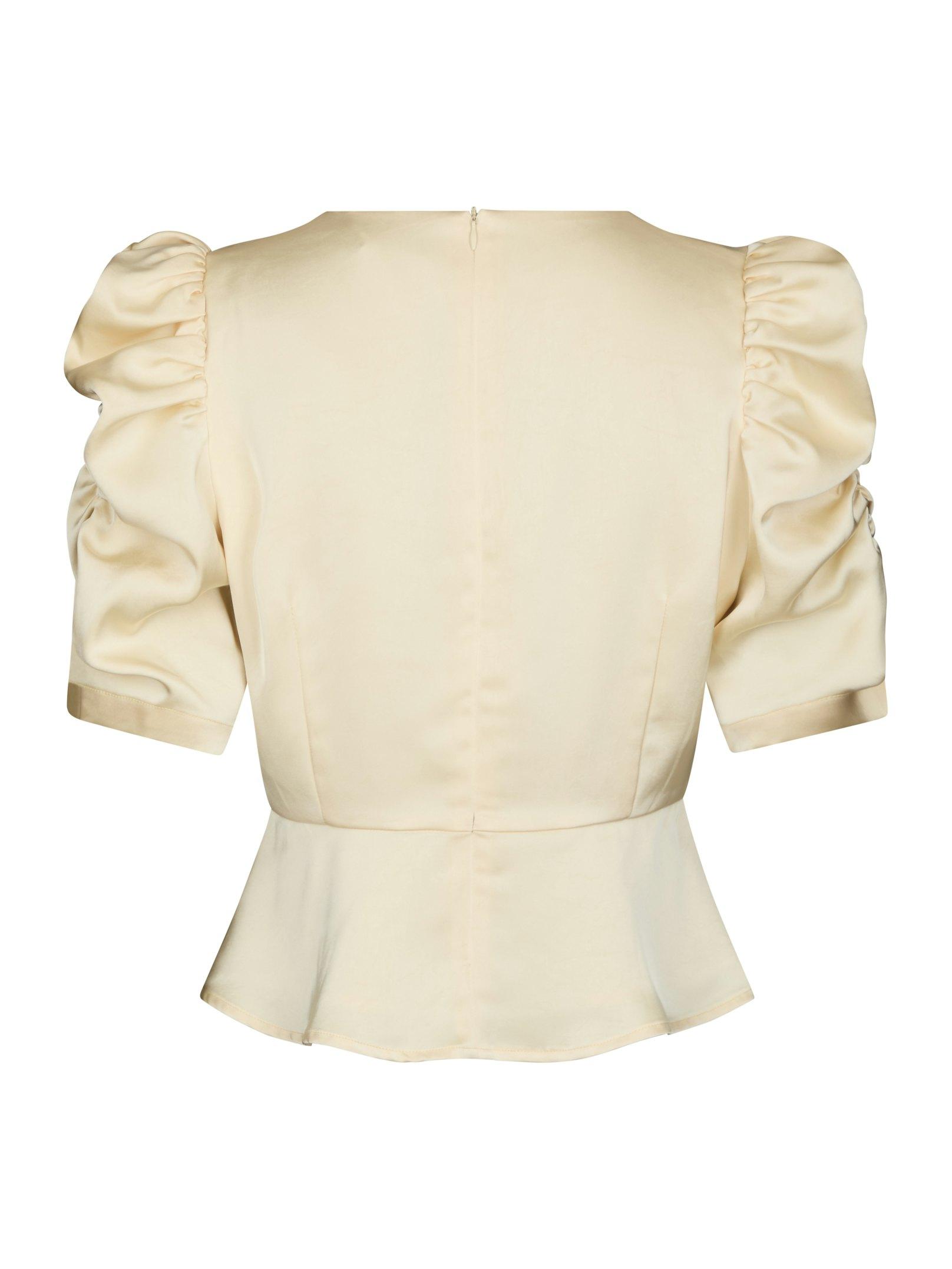 Benua Heavy Sateen Blouse Light Yellow - 2