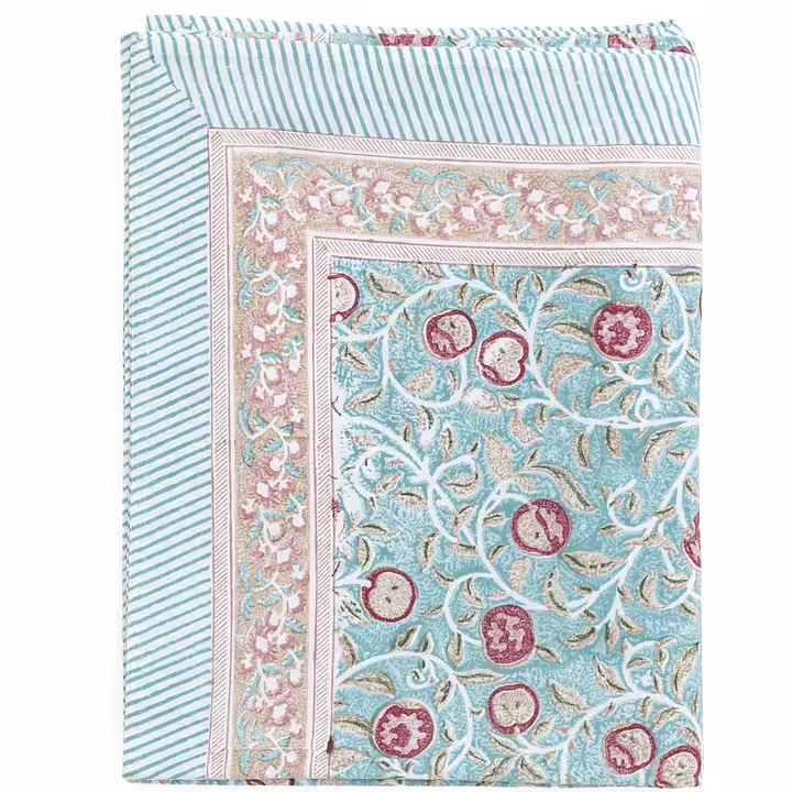 Turkos duk från Chamois Bomullduk Apple 150x230 cm