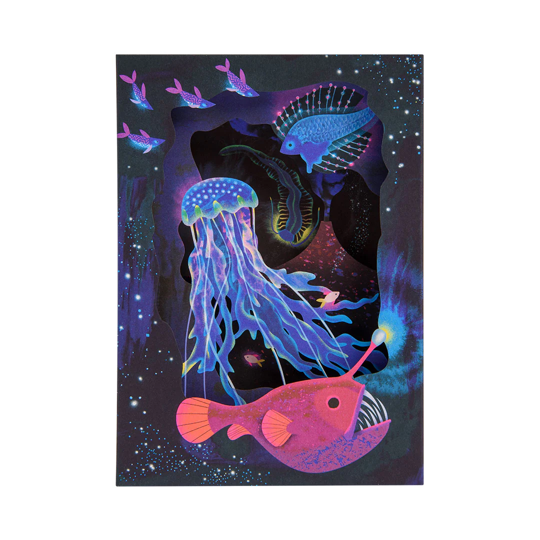 Deep Sea, Greeting Card - Layers (3D) - 2