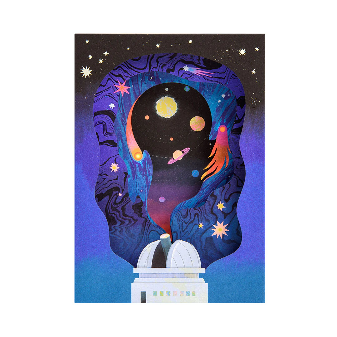 Solar System, Greeting Card - Layers (3D) - 2