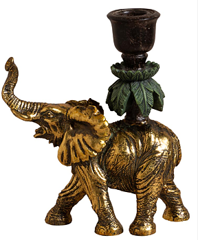 Ljusstake Gyllene Elefant