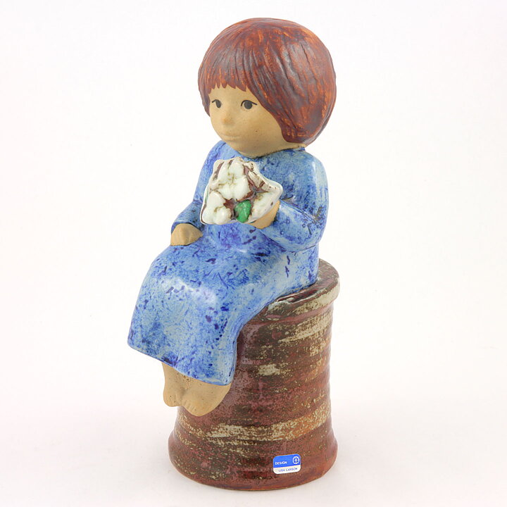 Lisa Larson (Sculptures 1977) Fantastic Flower Girl 22 cm (5)