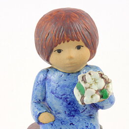 Lisa Larson (Sculptures 1977) Fantastic Flower Girl 22 cm (5)
