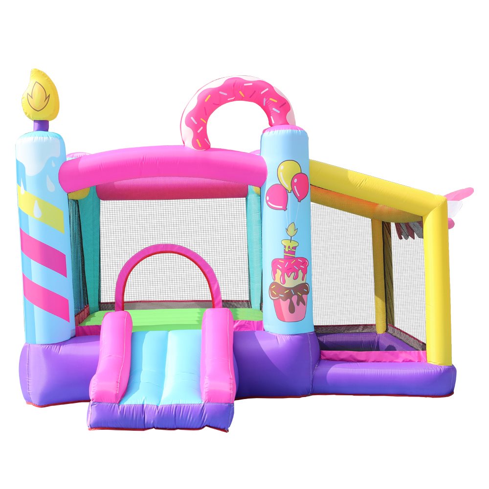 Doctor Dolphin Doughnut Hoppborg för barn – Komplett med 350W fläkt - 3