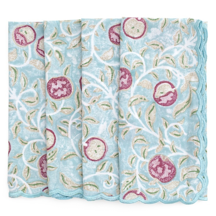 Servetter Apple - Turquoise - 4 st.