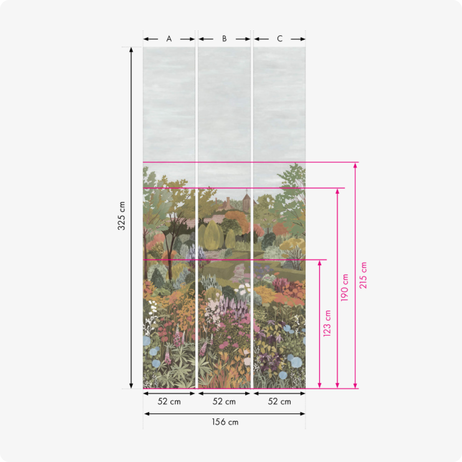 TAPET CASTLE GARDEN, Sage Green - 2