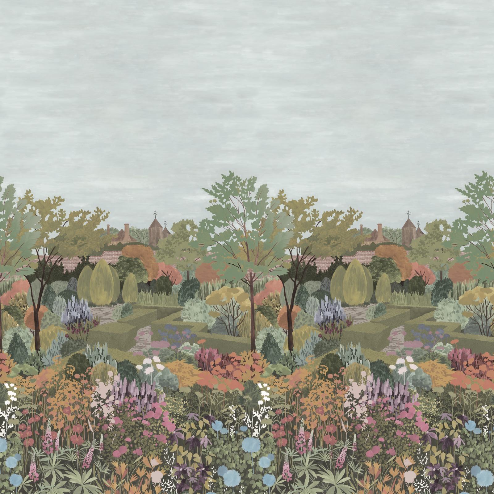TAPET CASTLE GARDEN, Sage Green