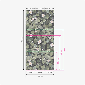 TAPET LILY PADS, Normandy Grey