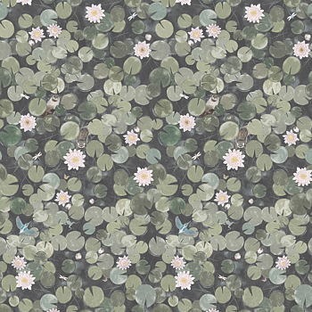 TAPET LILY PADS, Normandy Grey