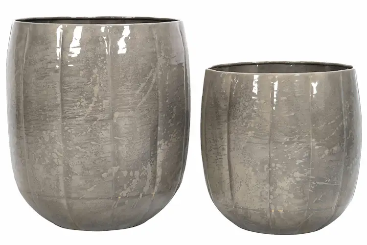 Lou Greige Outdoor Pot with Plug - Ø41 cm - 2