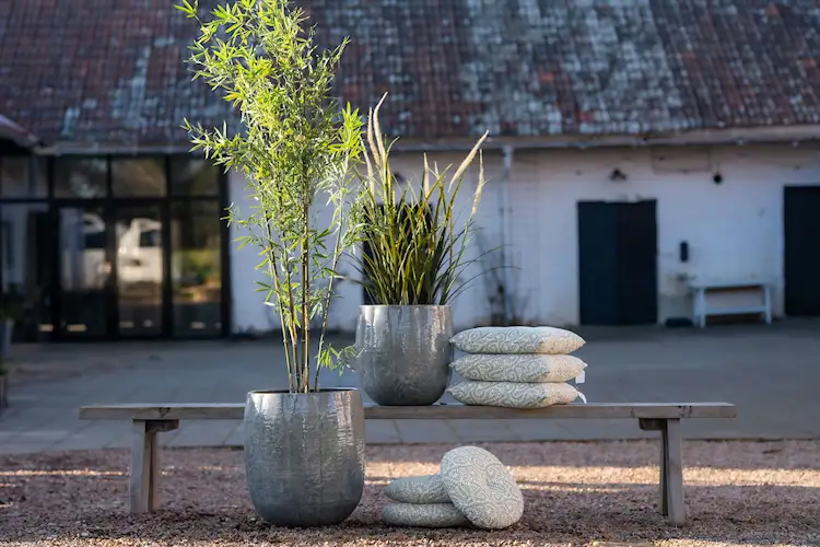 Lou Greige Outdoor Pot with Plug - Ø41 cm