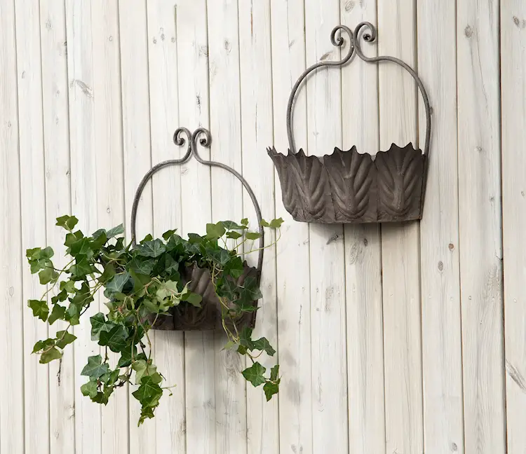 Väggampel Blad Metall - 37/42 cm - 2 st 