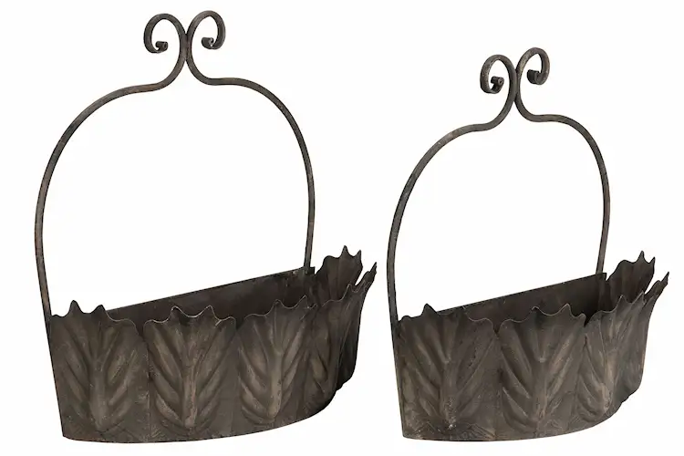 Väggampel Blad Metall - 37/42 cm - 2 st  - 2