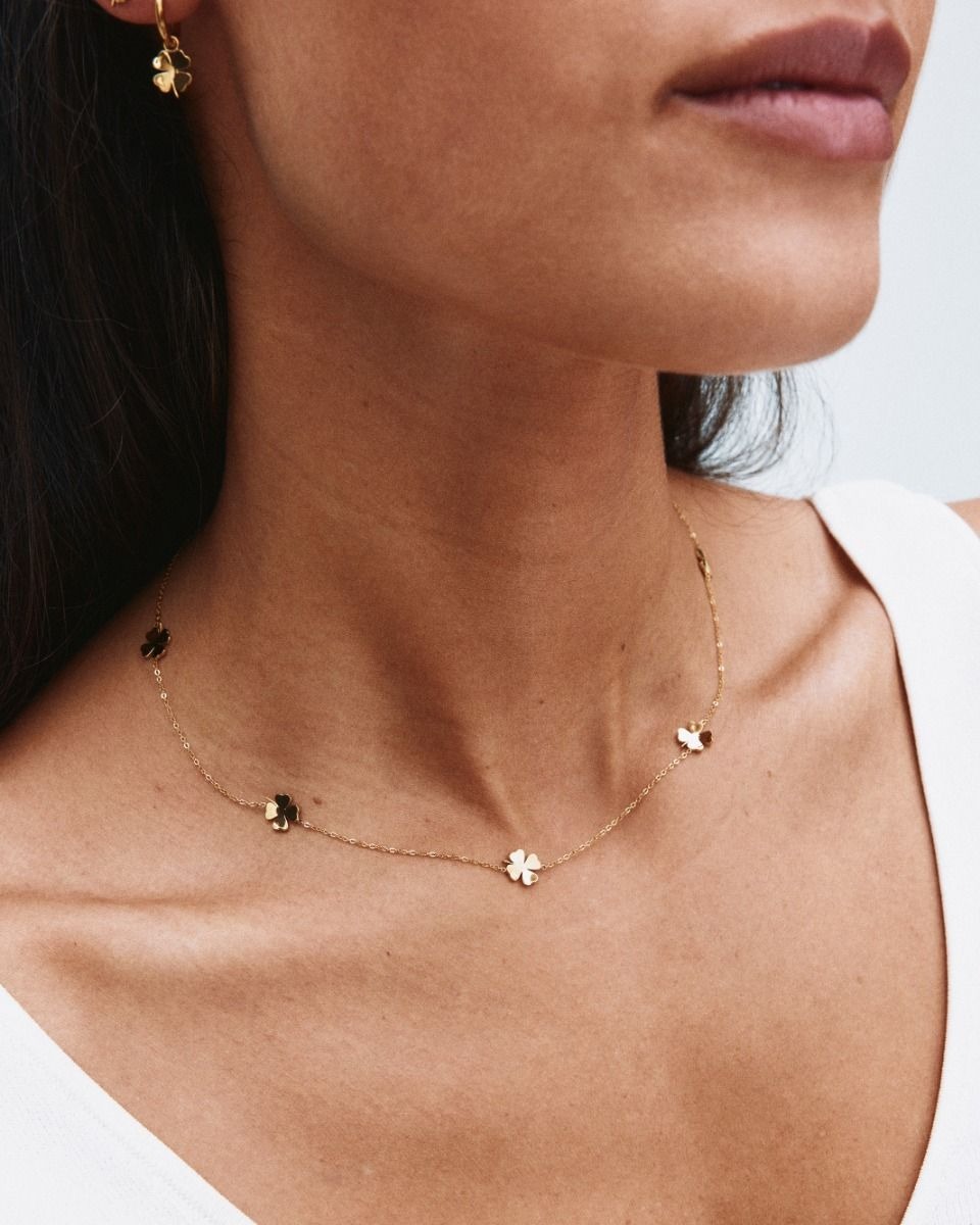 Lucky Mini Necklace Multi Gold - Edblad