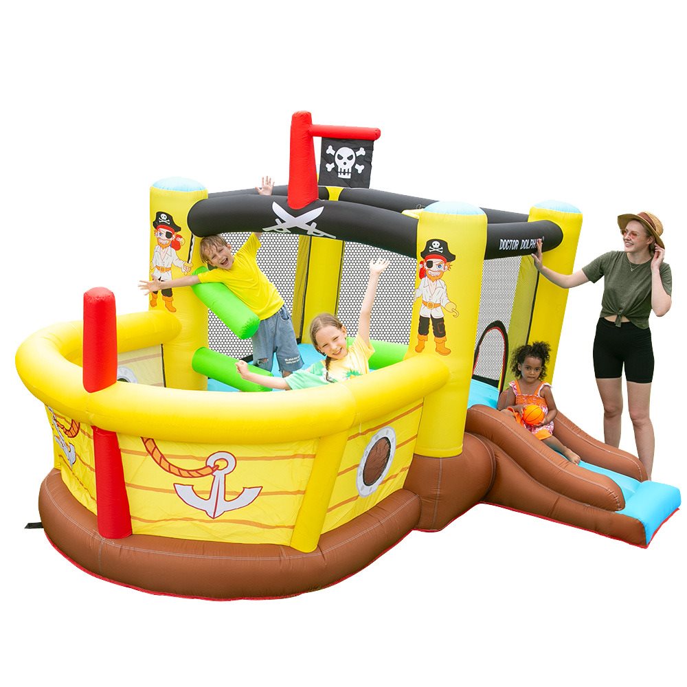Doctor Dolphin Pirate Hoppborg för barn – Komplett med 450W fläkt - 6