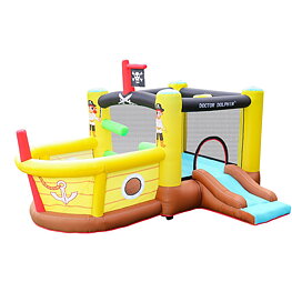 Doctor Dolphin Pirate Hoppborg för barn – Komplett med 450W fläkt
