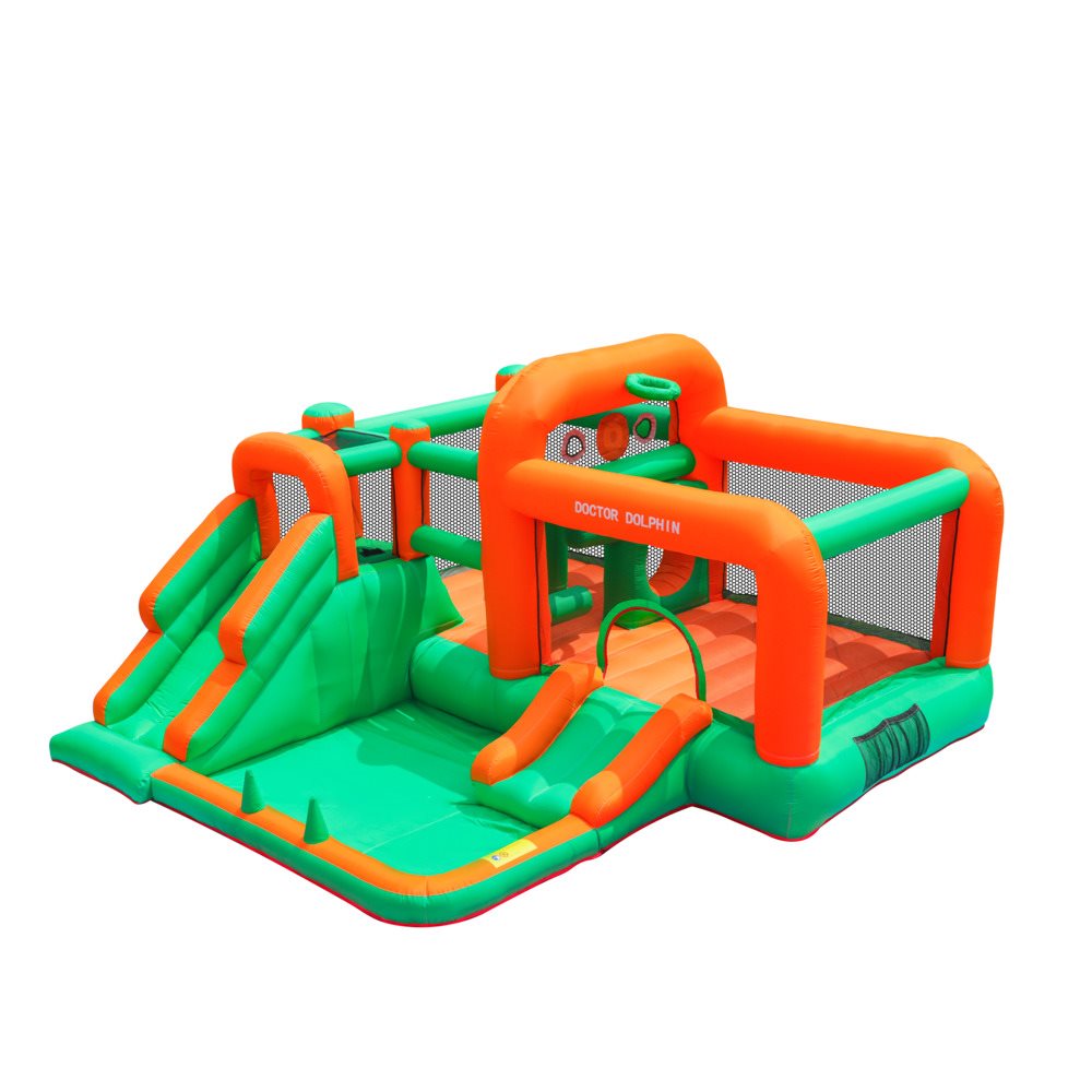 Doctor Dolphin Actionworld Hoppborg för barn – Komplett med 450W fläkt - 8