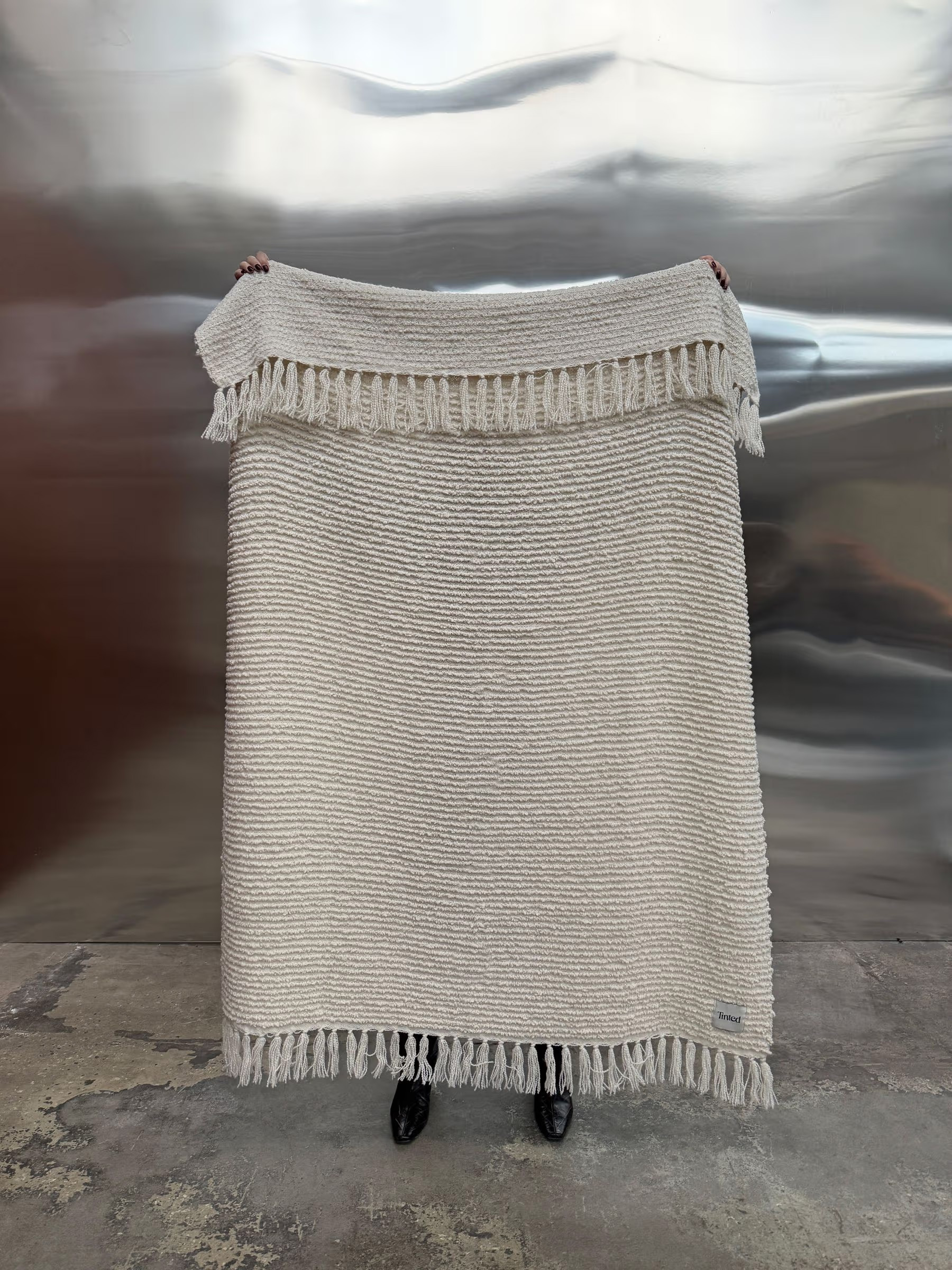 PlädJanzen Bouclépläd Offwhite 130x170cm