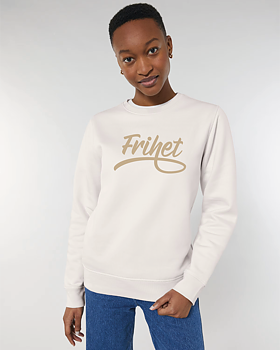 Sweatshirt Unisex Frihet - Roller Vintage White S/S - Moderaterna