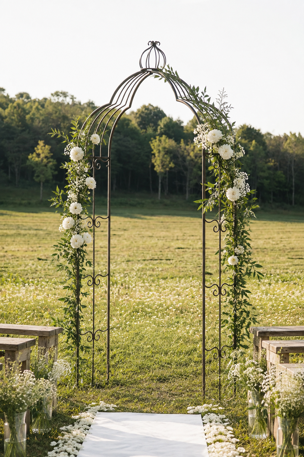 Växtstöd Rosenbåge Krona Metall - 252 cm