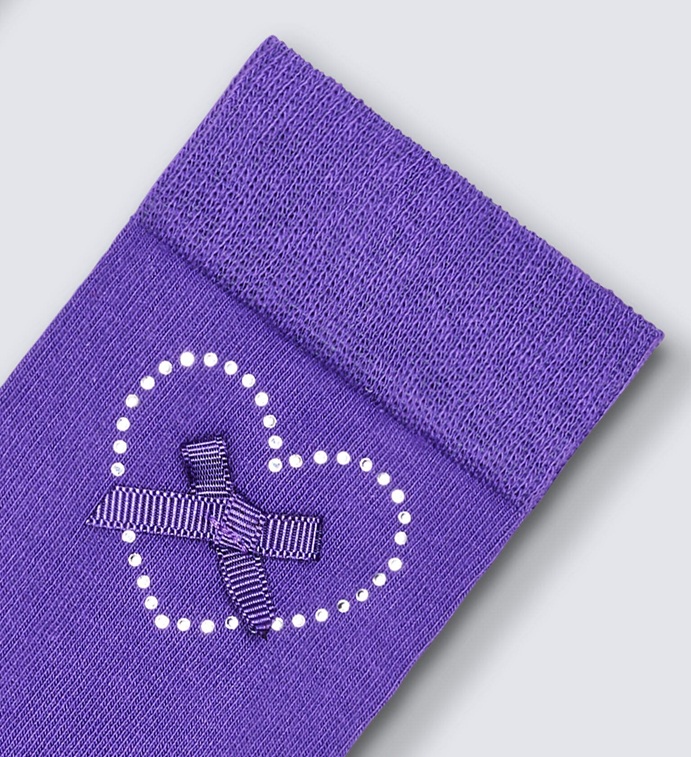 Happy Socks Bow Heart 1/2 Crew Sock - 2
