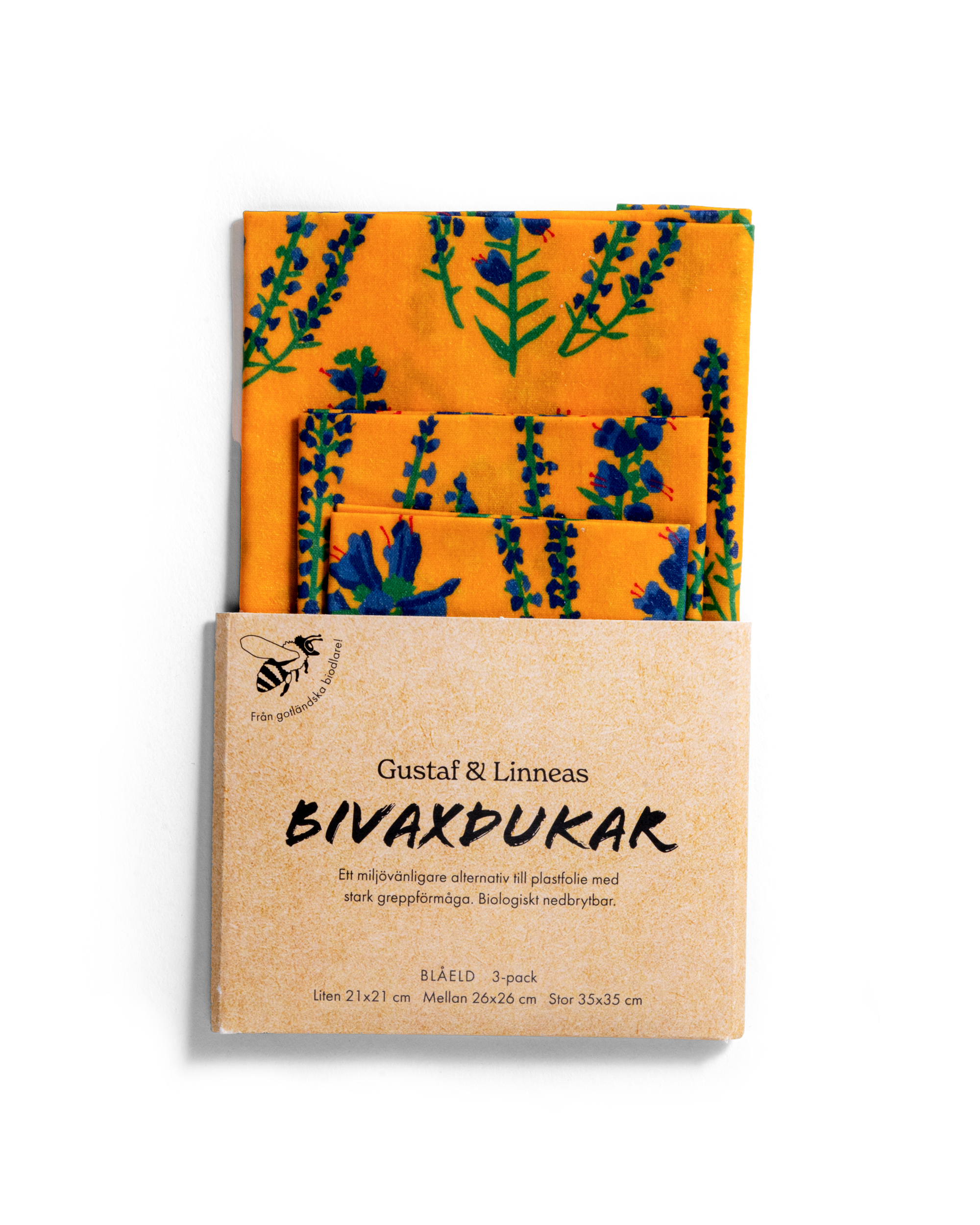 Bivaxduk Blåeld 3-pack 6st/frp
