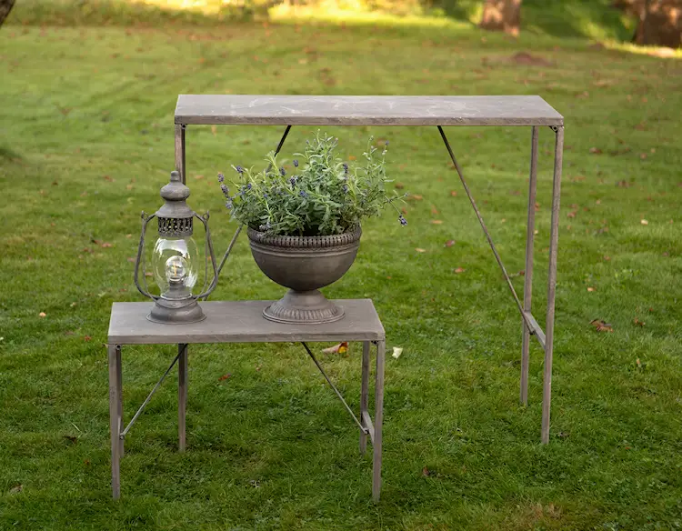Outdoor Table Foldable Metal - 90x35x84 cm