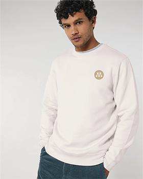 Sweatshirt Unisex Logo - Roller Vintage White S/S - Moderaterna