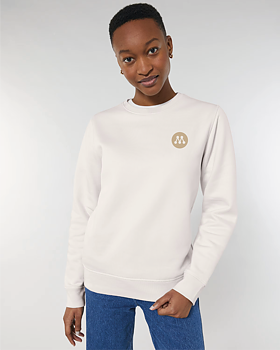 Sweatshirt Unisex Logo - Roller Vintage White S/S - Moderaterna