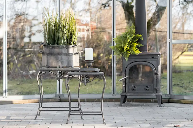 Lily Metal outdoor table - 49/53 cm - 2 pcs