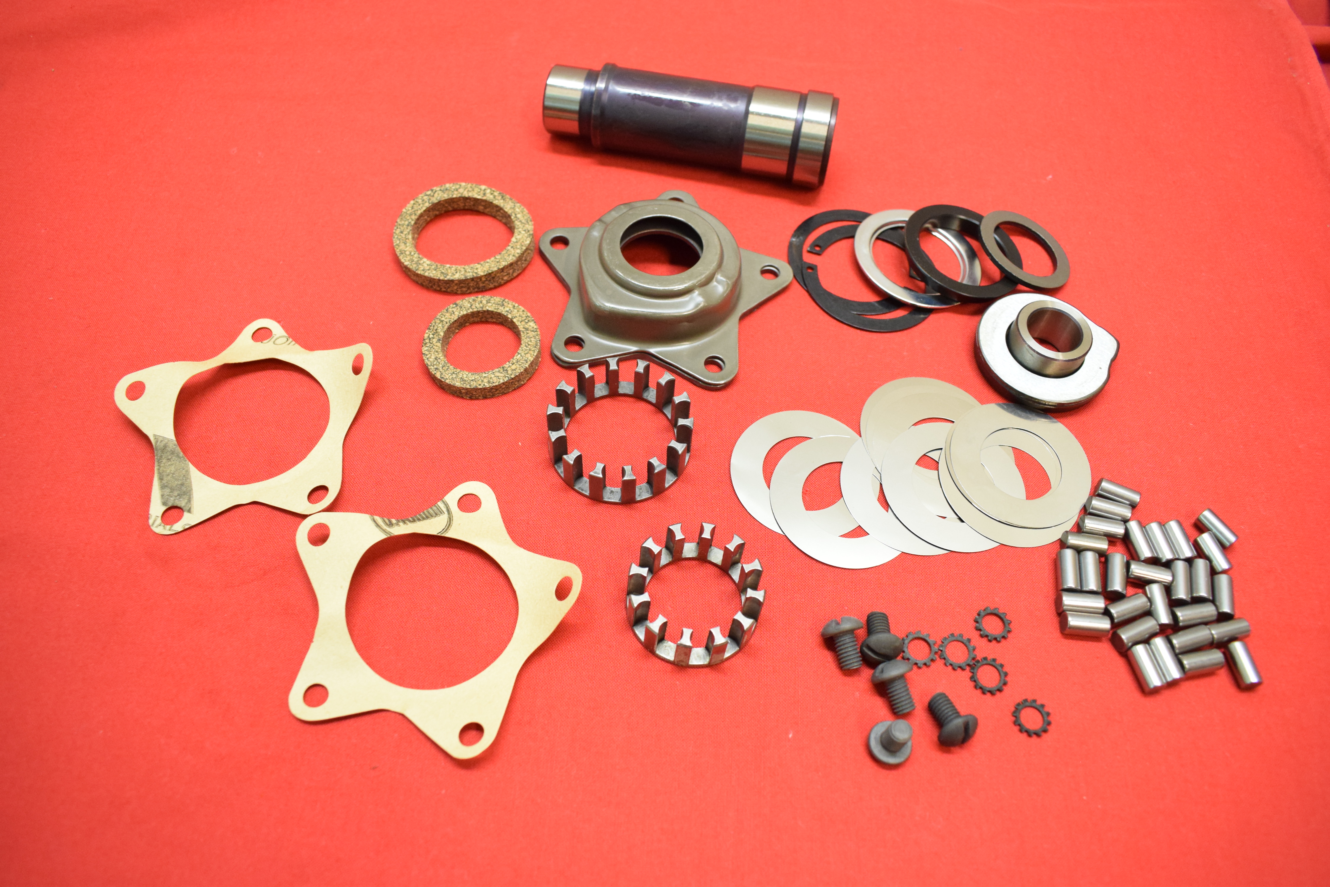 Star Hub Rebuild Kit, 1936-54. With parkerized star.