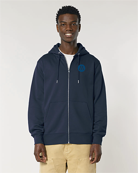 Zip Hoodie Unisex - Cultivator 2.0 French Navy S/S - Moderaterna